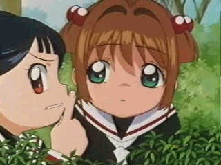 Sakura, Shaoran, Meilin e Tomoyo escutam escondidos...